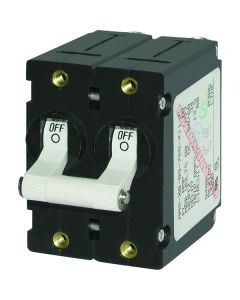 Blue Sea 7238 A-Series Double Pole Toggle - 30AMP - White