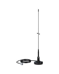 Shakespeare VHF 19" 5218 Black SS Whip Antenna - Magnetic Mount