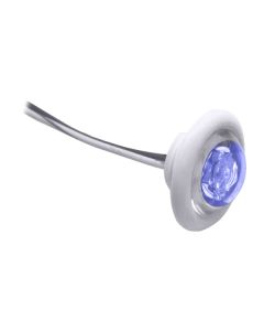 Innovative Lighting LED Bulkhead/Livewell Light "The Shortie" Blue LED w/ White Grommet