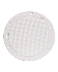 Beckson 8" Non-Skid Pry-Out Deck Plate - White