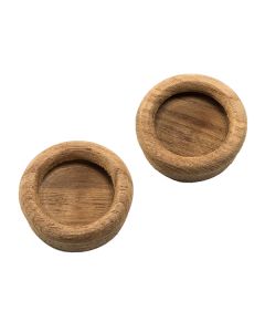 Whitecap Teak Round Drawer Pull - 1-3/8" Round - 2 Pack