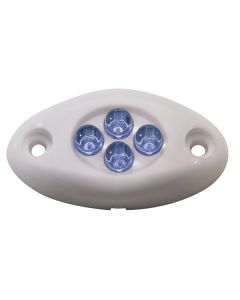 Innovative Lighting Courtesy Light - 4 LED Surface Mount - Blue LED/White Case