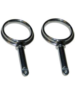 Perko Round Type Rowlock Horns - Plain Zinc