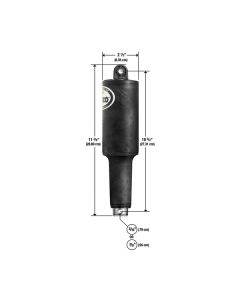 Lenco 101XD Extreme Duty Actuator - 12V - 2-1/4" Stroke w/Hardware