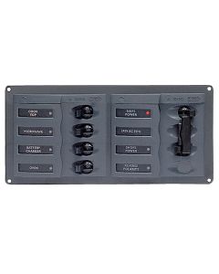 BEP AC Circuit Breaker Panel w/o Meters, 4 Way Panel 2 Mains - 110V