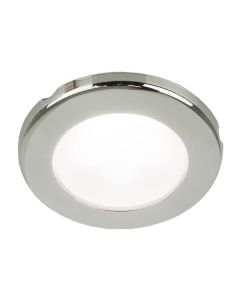 Hella Marine EuroLED 75 3" Round Screw Mount Down Light - White LED - Stainless Steel Rim - 24V