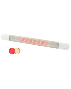 Hella Marine Surface Strip Light w/Switch - Warm White/Red LEDs - 12V