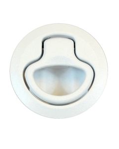 Southco Flush Pull Latch - Pull To Open - Non-Locking White Plastic