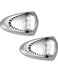 Attwood LED Docking Lights - Stainless Steel - White LED - Pair