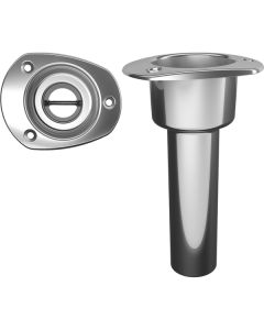 Mate Series Stainless Steel 0° Rod & Cup Holder - Open - Oval Top