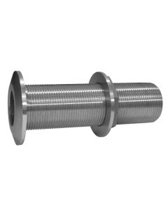 GROCO 1-1/2" Stainless Steel Extra Long Thru-Hull Fitting w/Nut