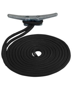 Sea-Dog Double Braided Nylon Dock Line - 5/8" x 20' - Black