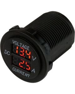 Sea-Dog Round Voltage & Amp Meter - 6V-30V & 0 Amp - 10 Amp Meter