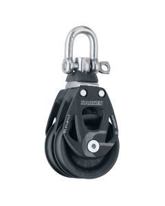 Harken 60mm Double Aluminum Element Block w/Swivel