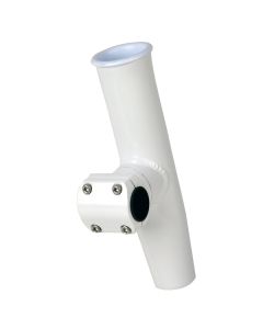 C.E. Smith Adjustable Mid Mount Rod Holder - 1.66" or 1-1/2" OD - White Powder Coat Aluminum with Sleeve & Hex Key