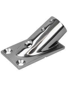 Sea-Dog Rail Base Fitting Rectangular Base 30° 316 Stainless Steel - 1-7/8" x 3-3/16" - 1" OD