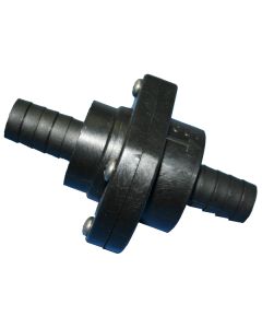 T-H Marine Double Barb Inline Scupper Check Valve - 3/4" - Black