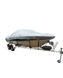 Carver Flex-Fit™ PRO Polyester Size 3 Boat Cover f/Fish & Ski Boats I/O or O/B & Wide Bass Boats - Grey