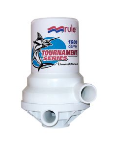 Rule Tournament Series 1600 GPH Livewell Pump Dual Port