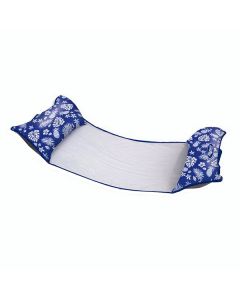 Aqua Leisure 4-In-1 Monterey Hammock Supreme XL 53" x 31.5" - Hibiscus Pineapple Royal Blue