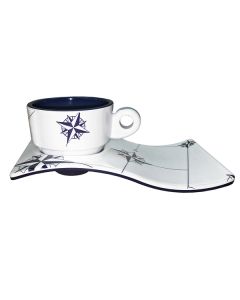 Marine Business Melamine Espresso Cup & Plate Coffee Set - NORTHWIND - Set of 6