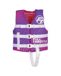 Full Throttle Child Nylon Life Jacket - Purple