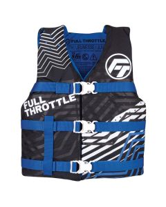 Full Throttle Youth Nylon Life Jacket - Blue/Black