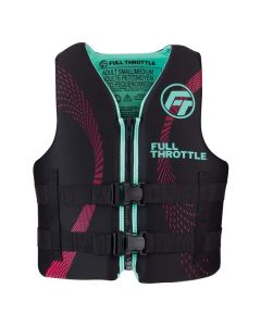 Full Throttle Adult Rapid-Dry Life Jacket - L/XL - Aqua/Black