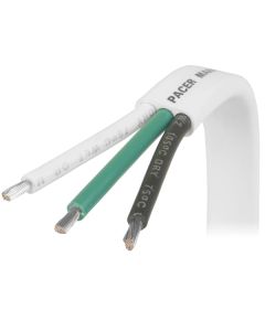 Pacer 14/3 AWG Triplex Cable - Black/Green/White - 100'