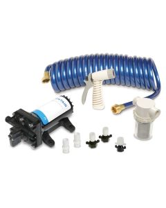 Shurflo by Pentair PRO WASHDOWN KIT™ II Ultimate - 12 VDC - 5.0 GPM - Includes Pump, Fittings, Nozzle, Strainer, 25' Hose