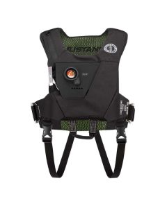 Mustang EP 38 Ocean Racing Hydrostatic Inflatable Vest - Black/Fluorescent Yellow/Green - Automatic/Manual