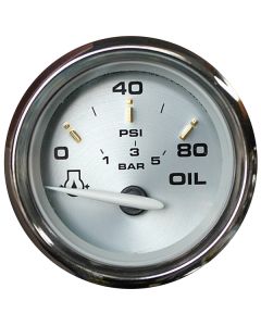 Faria Kronos 2" Oil Pressure Gauge - 80 PSI