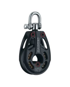 Harken 57mm Aluminum Low Load Black Magic Block w/Swivel