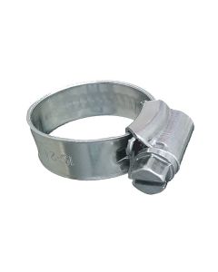 Trident Marine 316 SS Non-Perforated Worm Gear Hose Clamp - 3/8" Band - 5/8"–15/16" Clamping Range - 10-Pack - SAE Size 8