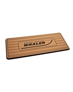 SeaDek Boston Whaler Helm Pad - Mocha/Black Brushed w/Routed Teak Lines