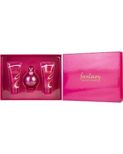 Fantasy Britney Spears Eau De Parfum Spray 3.3 Oz & Body Souffle 3.3 Oz & Shower Gel 3.3 Oz For Women