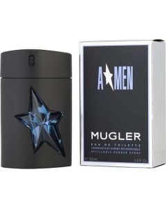 Angel Edt Spray Rubber Bottle Refillable 3.4 Oz For Men