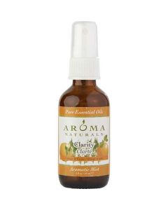 Clarity Aromatherapy Aromatic Mist Spray 2 Oz.  The Essential Oil Of Orange And Cedar Is Rejuvinating And Reduces Anxiety. For Unisex