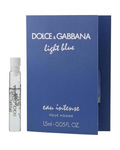 D & G Light Blue Eau Intense Eau De Parfum Vial On Card For Men