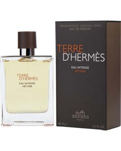 Terre D'hermes Eau Intense Vetiver Eau De Parfum Spray 3.3 Oz For Men