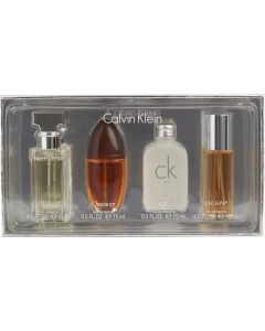 Calvin Klein Variety 4 Piece Womens Mini Variety With Eternity & Escape & Obsession & Ck One And All Are 0.5 Oz For Women