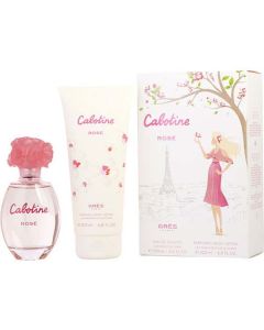 Cabotine Rose Edt Spray 3.4 Oz & Body Lotion 6.8 Oz For Women