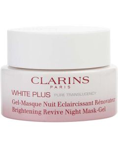 Clarins White Plus Pure Translucency Brightening Revive Night Mask Gel --50ml/1.7oz For Women