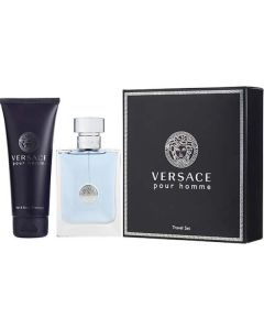 Versace Pour Homme Edt Spray 3.4 Oz & Hair And Body Shampoo 3.4 Oz (travel Offer) For Men