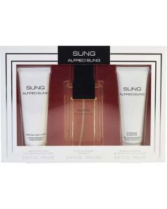 Sung Edt Spray 3.4 Oz & Body Lotion 2.5 Oz & Shower Gel 2.5 Oz For Women