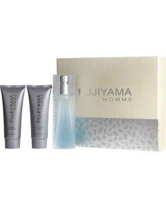 Fujiyama Edt Spray 3.3 Oz & Aftershave Balm 3.3 Oz & Shower Gel 3.3 Oz For Men