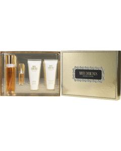 White Diamonds Edt Spray 3.3 Oz & Body Lotion 3.3 Oz & Body Wash 3.3 Oz & Edt Spray 0.33 Oz Mini For Women