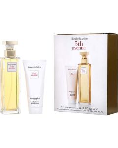 Fifth Avenue Eau De Parfum Spray 4.2 Oz & Body Lotion 3.3 Oz For Women