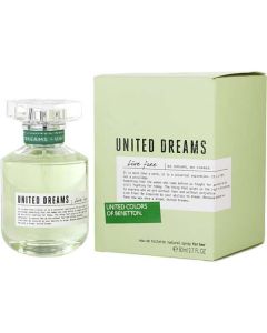 Benetton United Dreams Live Free Edt Spray 2.7 Oz For Women