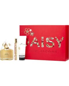 Marc Jacobs Daisy Edt Spray 3.4 Oz & Luminous Body Lotion 2.5 Oz & Edt Spray 0.33 Oz Mini For Women